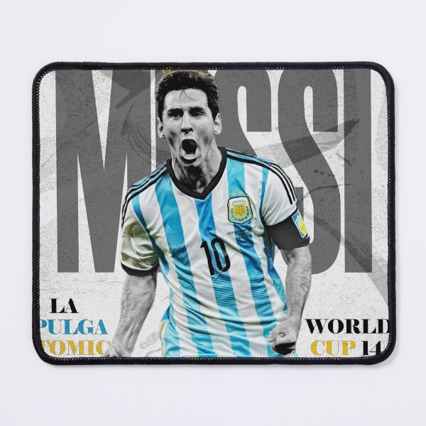 Item preview, Argentina Golden Ball Playmaker No 10 Sky Blue Retro Football Poster 2014 designed and sold by Af-RT10.