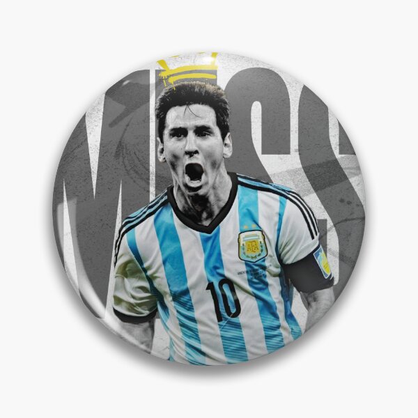 Item preview,  Argentina Golden Ball Playmaker No 10 Sky Blue Retro Football Poster 2014 designed and sold by Af-RT10.