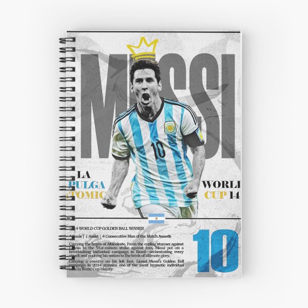 Item preview,  Argentina Golden Ball Playmaker No 10 Sky Blue Retro Football Poster 2014 designed and sold by Af-RT10.