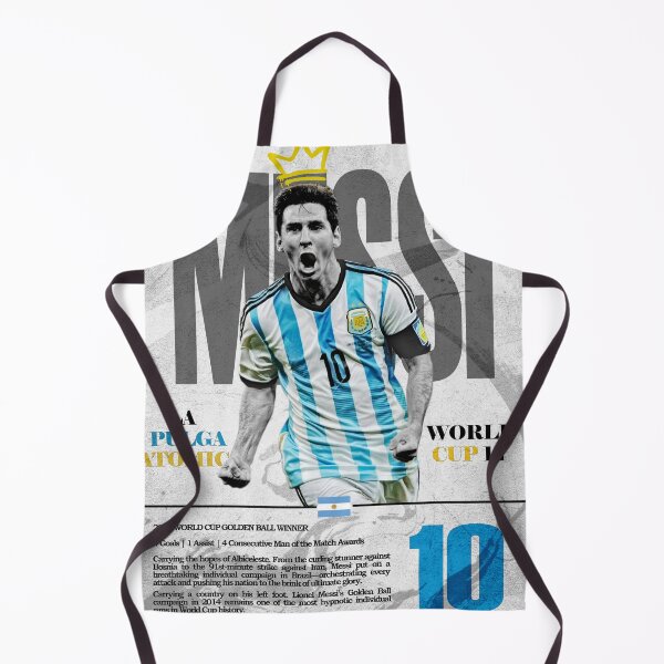 Item preview, Argentina Golden Ball Playmaker No 10 Sky Blue Retro Football Poster 2014 designed and sold by Af-RT10.