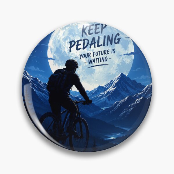 Item preview, Keep Pedaling Your Future Is Waiting | Motivational Mountain Bike Wall Art | Cycling Adventure Print | Inspirational Bicycle Poster designed and sold by AbstractAuraArt.