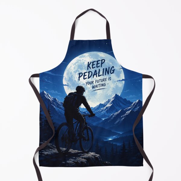 Item preview, Keep Pedaling Your Future Is Waiting | Motivational Mountain Bike Wall Art | Cycling Adventure Print | Inspirational Bicycle Poster designed and sold by AbstractAuraArt.