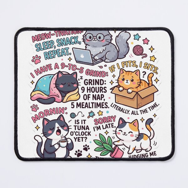 Item preview, Kawaii Funny Cat Meme Sticker - Adorable Relatable Aesthetic Kitten designed and sold by Bangcen.