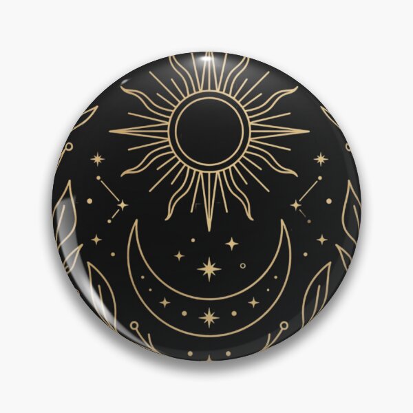 Item preview, Boho Celestial Sun Moon and Stars Magic Line Art designed and sold by EnigmaGallery.