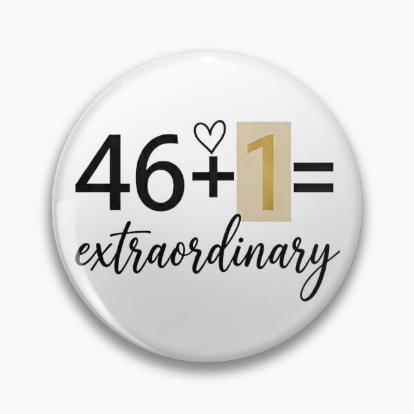 Item preview, 46 + 1 = Extraordinary | 47 Chromosomes Down Syndrome Awareness Design designed and sold by Cartoon art with a purpose ❤️ Supporting Althea’s friends .
