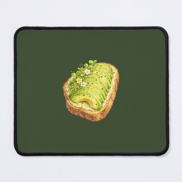 Item preview, Avocado Toast Sticker – Cute Trendy Breakfast with Microgreens & Edible Flowers designed and sold by PawsAndpetalstudio.