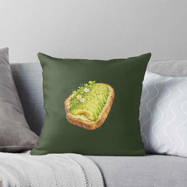 Item preview, Avocado Toast Sticker – Cute Trendy Breakfast with Microgreens & Edible Flowers designed and sold by PawsAndpetalstudio.