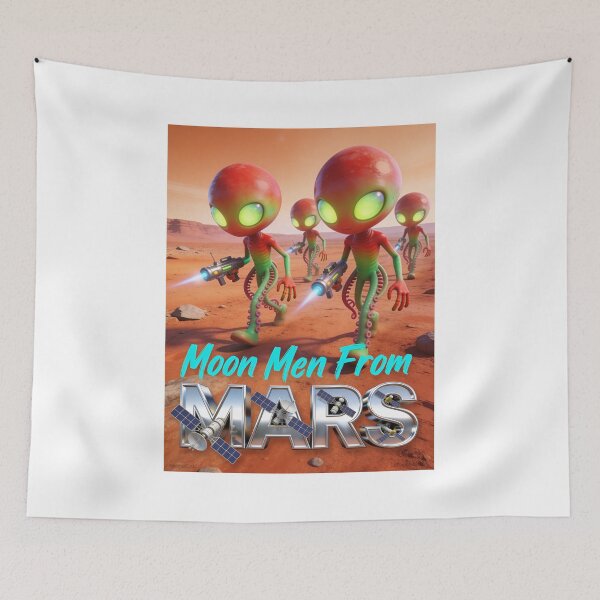 Item preview, Moon Men From Mars Print designed and sold by Lichentroupe63.