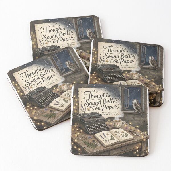 Item preview, Thoughts Sound Better On Paper Journal Lover Shirt | Introvert Writer Owl Notebook Design Gift designed and sold by softmind studio.