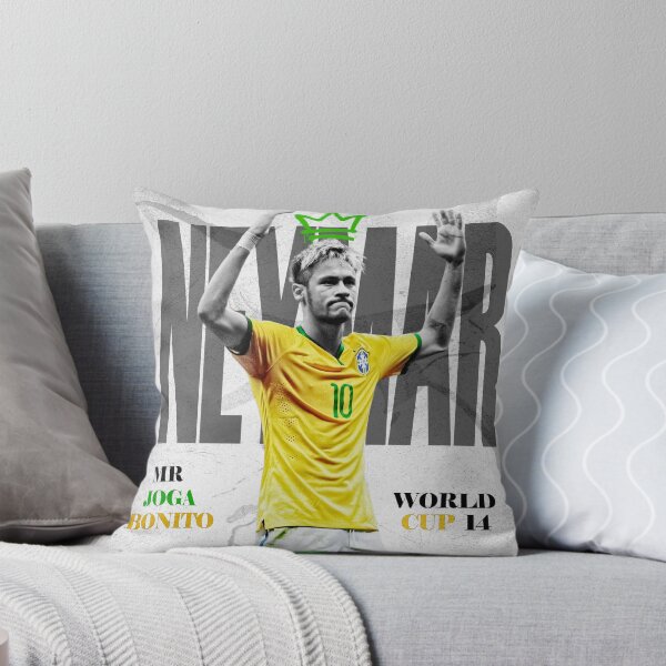 Item preview, Brazil Golden Winger No 10 Yellow Retro Football Poster 2014 designed and sold by Af-RT10.