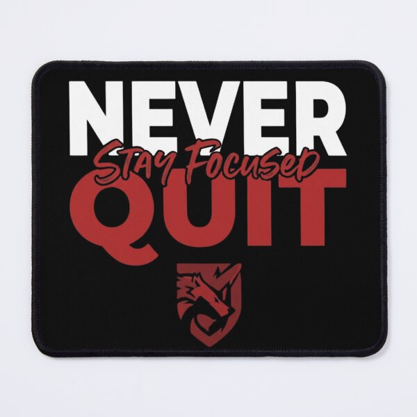 Item preview, Never Quit Stay Focused Wolf Gym designed and sold by GiggleInkTees.
