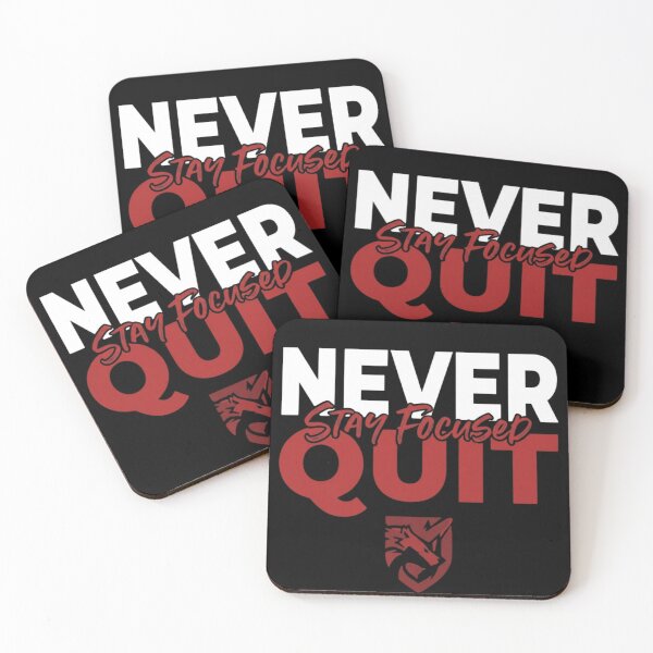 Item preview, Never Quit Stay Focused Wolf Gym designed and sold by GiggleInkTees.