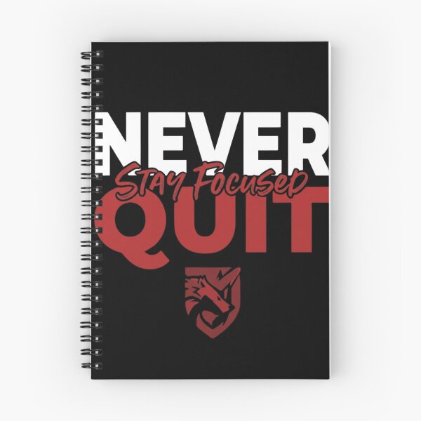 Item preview, Never Quit Stay Focused Wolf Gym designed and sold by GiggleInkTees.