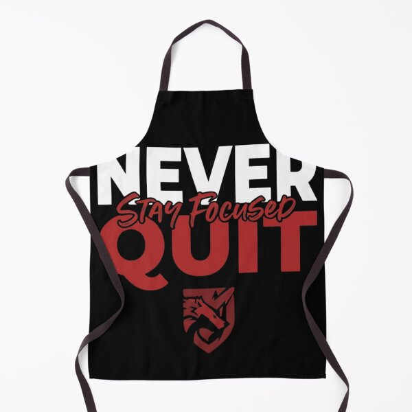 Item preview, Never Quit Stay Focused Wolf Gym designed and sold by GiggleInkTees.