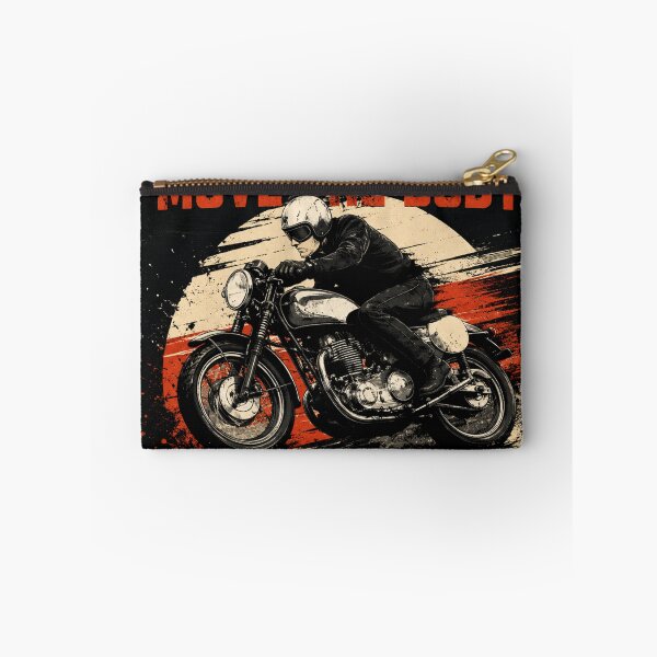 Item preview, Four Wheels Move the Body Two Wheels Move the Soul | Vintage Motorcycle Rider Wall Art | Cafe Racer Biker Gift | Retro Motorbike Quote Poster designed and sold by AbstractAuraArt.
