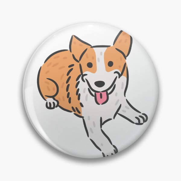 Item preview, Cute Corgi Dog Happy Smiling Cartoon Illustration. designed and sold by monkik.