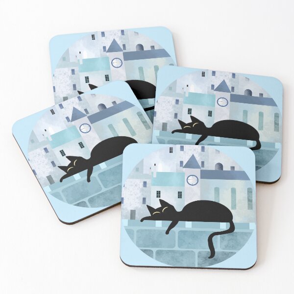 Item preview, Black Cat Sleeping on Wall designed and sold by Andrew  Hitchen.