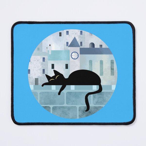 Item preview, Black Cat Sleeping on Wall designed and sold by Andrew  Hitchen.