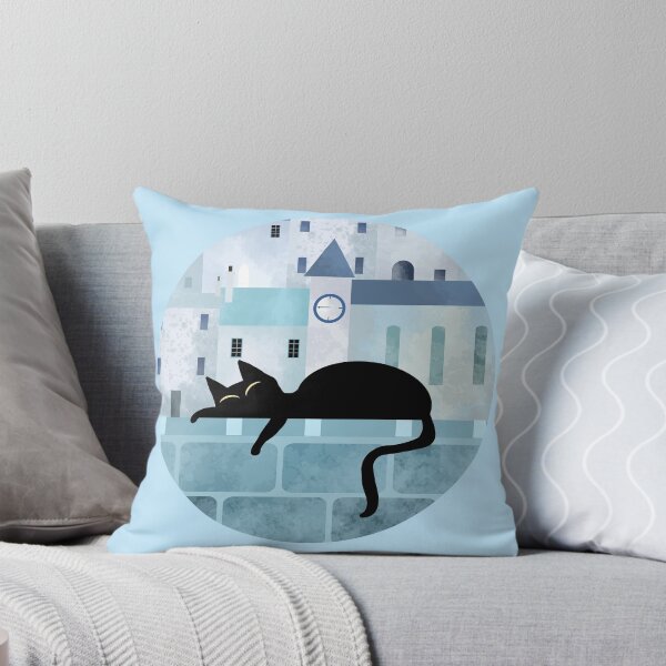 Item preview, Black Cat Sleeping on Wall designed and sold by Andrew  Hitchen.
