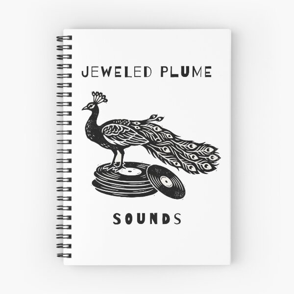 Item preview, Jeweled Plume Sounds – Vintage Peacock Vinyl T-Shirt designed and sold by Klevertee.