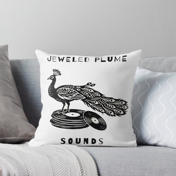 Item preview, Jeweled Plume Sounds – Vintage Peacock Vinyl T-Shirt designed and sold by Klevertee.