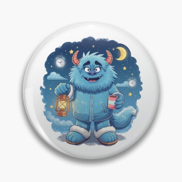 Item preview, Night Shift Monster Sticker | Cute Sleepy Monster Cozy Night Design designed and sold by Stylestickers55.