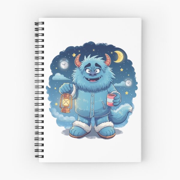 Item preview, Night Shift Monster Sticker | Cute Sleepy Monster Cozy Night Design designed and sold by Stylestickers55.