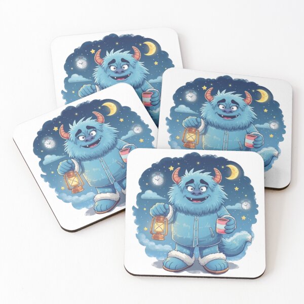 Item preview, Night Shift Monster Sticker | Cute Sleepy Monster Cozy Night Design designed and sold by Stylestickers55.