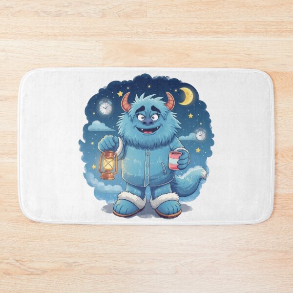 Item preview, Night Shift Monster Sticker | Cute Sleepy Monster Cozy Night Design designed and sold by Stylestickers55.