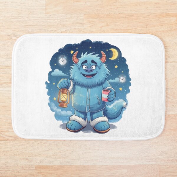 Item preview, Night Shift Monster Sticker | Cute Sleepy Monster Cozy Night Design designed and sold by Stylestickers55.