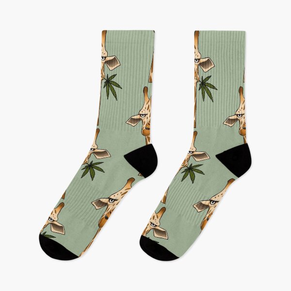 Item preview, Leaf Me Alone | Funny High Giraffe Stoner Design designed and sold by Cannaxes Studio.