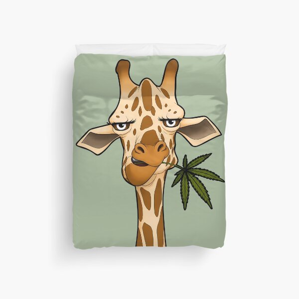 Item preview, Leaf Me Alone | Funny High Giraffe Stoner Design designed and sold by Cannaxes Studio.