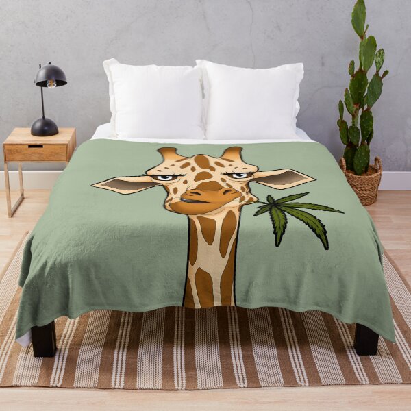 Item preview, Leaf Me Alone | Funny High Giraffe Stoner Design designed and sold by Cannaxes Studio.