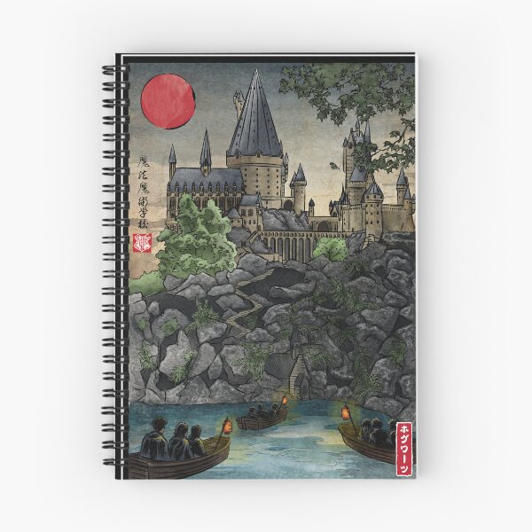 Item preview, School of witchcraft and wizard woodblock designed and sold by zoezowie79.
