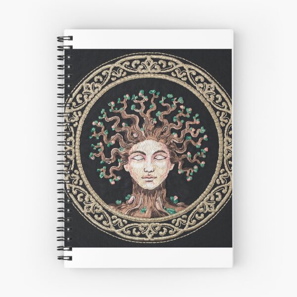 Artikelvorschau, Medusa unter einer wunderschönen blühenden Blumenpflanze entworfen und verkauft von Nova-Print-plus.