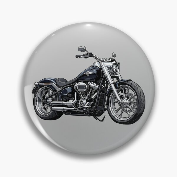 Item preview, Classic Harley Davidson Fat Boy Cruiser Motorcycle Illustration designed and sold by Motorline44.