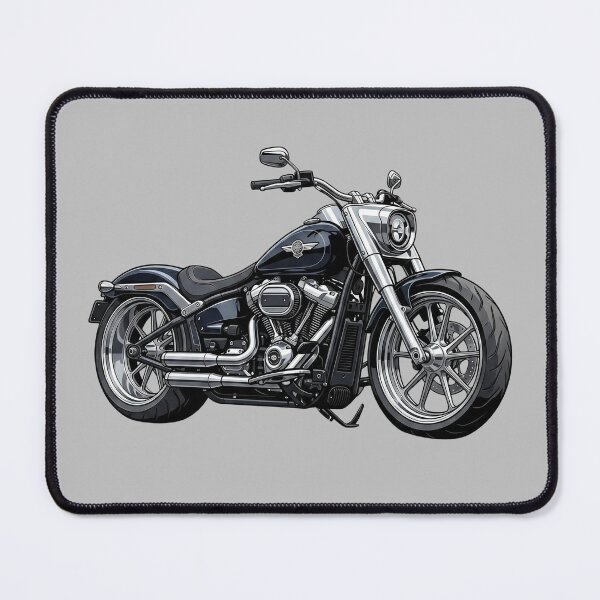 Item preview, Classic Harley Davidson Fat Boy Cruiser Motorcycle Illustration designed and sold by Motorline44.