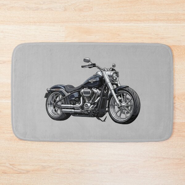 Item preview, Classic Harley Davidson Fat Boy Cruiser Motorcycle Illustration designed and sold by Motorline44.