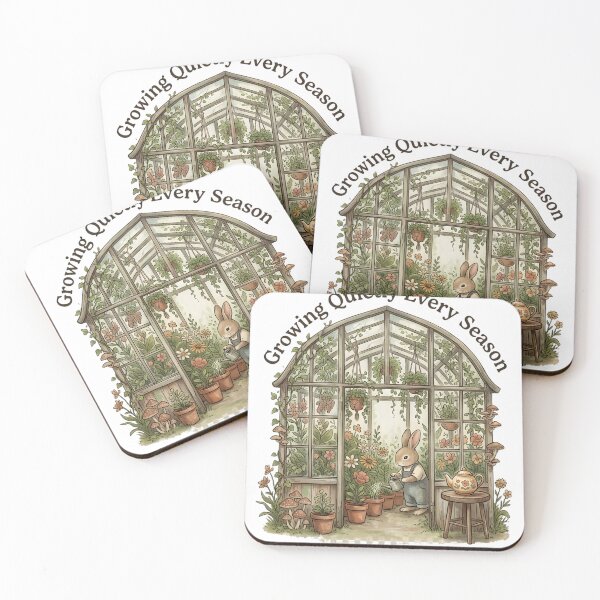 Item preview, Growing Quietly Every Season Shirt | Cottagecore Gardening Bunny Nature Lover Gift designed and sold by softmind studio.