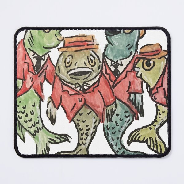 Item preview, Fish Barbershop Quartet designed and sold by Alexa Hoogenboom.