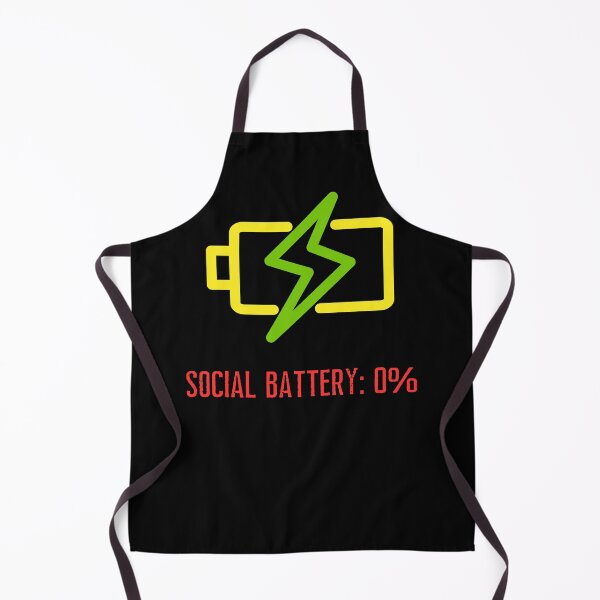 Item preview, Social Battery 0 Percent Funny Introvert Humor designed and sold by eMeS-Design.