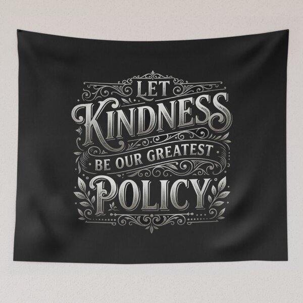 Item preview, Let Kindness Be Our Greatest Policy Vintage Quote designed and sold by Owcomm.