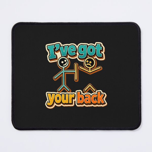 Item preview, Funny Man with Stick Spine Pun I've Got Your Back Frinedship Humor Gift  designed and sold by alenaz.