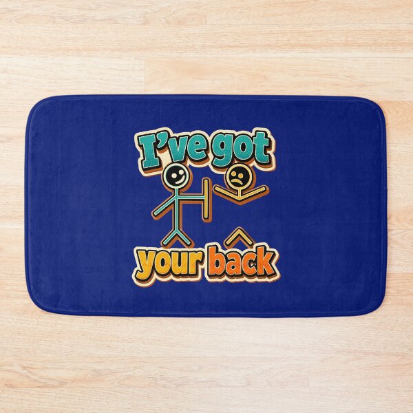 Item preview, Funny Man with Stick Spine Pun I've Got Your Back Frinedship Humor Gift  designed and sold by alenaz.