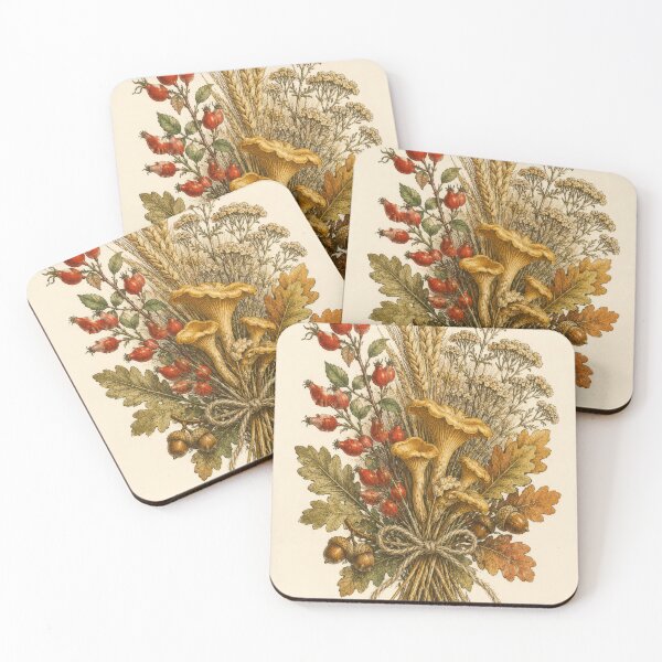 Item preview, Autumn Harvest Bundle - Vintage Foraged Botanical Engraving designed and sold by ForageKitchen.