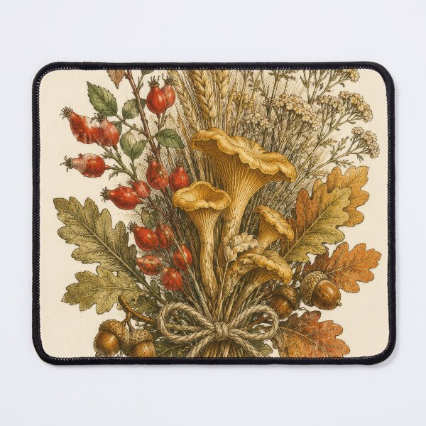Item preview, Autumn Harvest Bundle - Vintage Foraged Botanical Engraving designed and sold by ForageKitchen.