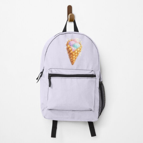 Item preview, Hong Kong Bubble Waffle Ice Cream Sticker – Cute Pastel Kawaii Dessert Cone designed and sold by PawsAndpetalstudio.