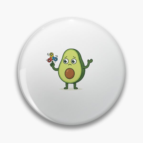 Item preview, Cute Sad Avocado Playing Fidget Spinner designed and sold by Owcomm.