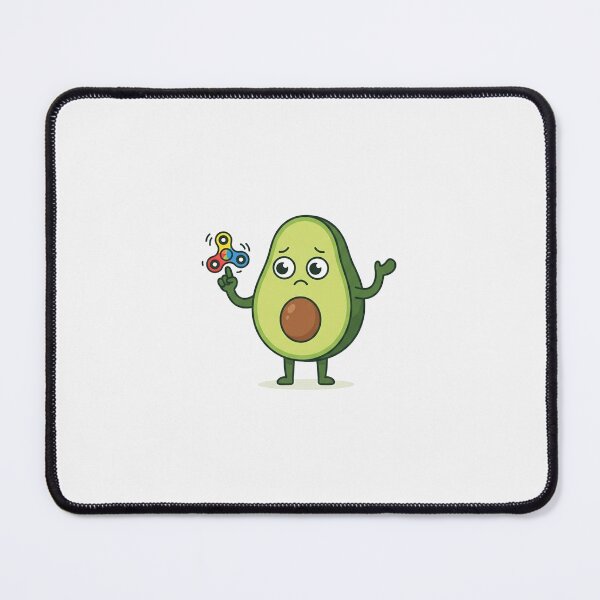 Item preview, Cute Sad Avocado Playing Fidget Spinner designed and sold by Owcomm.