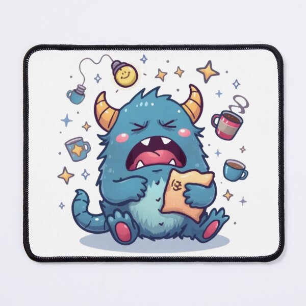 Item preview, Night Shift Monster Sticker | Cute Sleepy Monster Night Worker Design designed and sold by Stylestickers55.